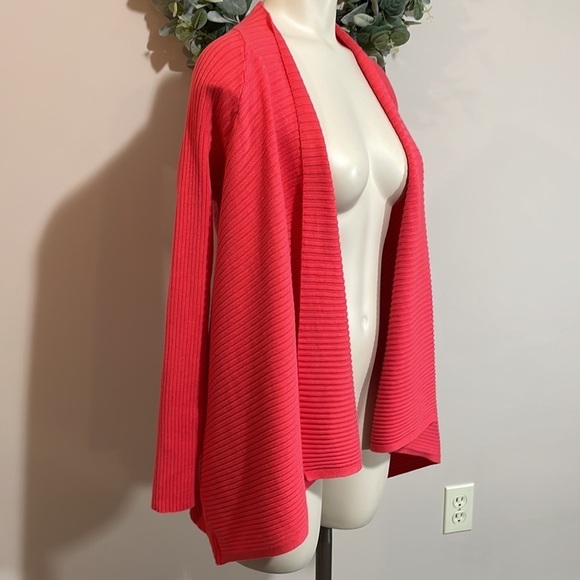 Worthington Long Sleeve Open Cardigan Asymmetrical M - Picture 8 of 13